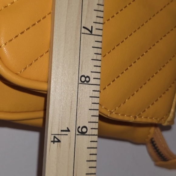 Badgley Mischka Mustard Quilted Shoulder Bag